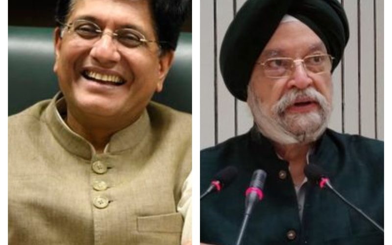 Piyush Goyal & Hardeep Singh Puri