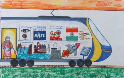 BHEL showcases its contributions in making of Vande Bharat trains.