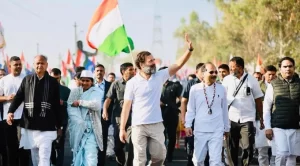 Leader of the Congress in the Lok Sabha Adhir Ranjan Chowdhury in Bharat Jodo Yatra (File)