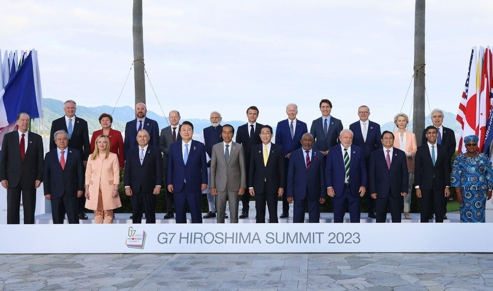G7 Summit Hiroshima; pix credit X @g7Japan