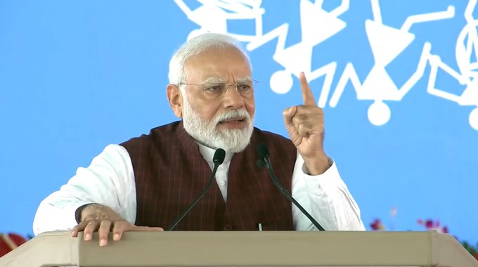 PM Narendra Modi in Madhya Pradesh