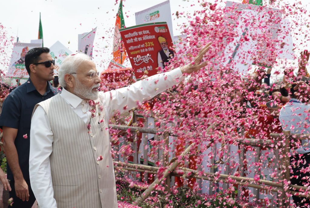 PM Narendra Modi in a Bhopal rally on Monday