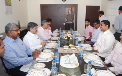 TDP leader Lokesh Nara in a meeting Cellular Operators Association of India
