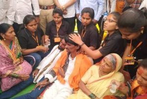 Maratha reservation activists sitting on fast to press for their demand