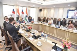 Meeting Between Ms. Helena Budliger, State Secretary of SECO, and Sh. Piyush Goyal, Hon'ble Minister of Commerce and Industry