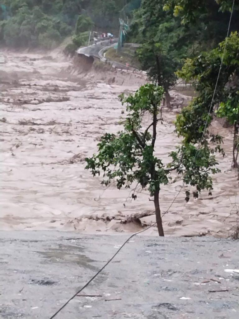 Flashfloods in Sikkim