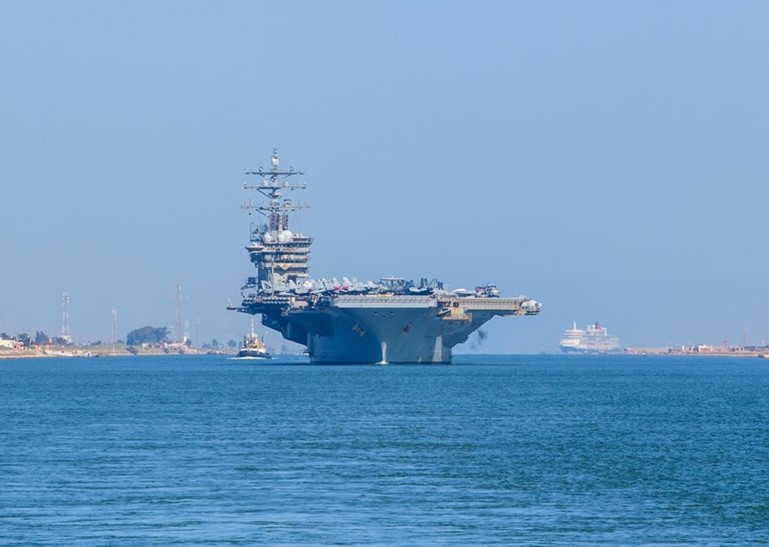 USS Dwight D. Eisenhower arrived in the Middle East on saturday