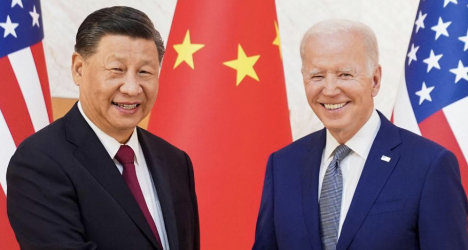 Xi Jinping and Joe Biden