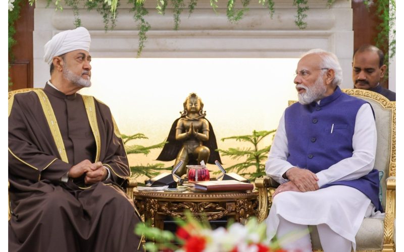 PM Modi with Sultan of Oman Haitham bin Tarik at Hyderabad House