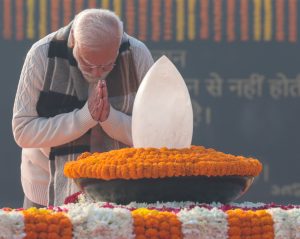 PM Narendra Modi at Samadhi of Atal Bihari Vajpayee