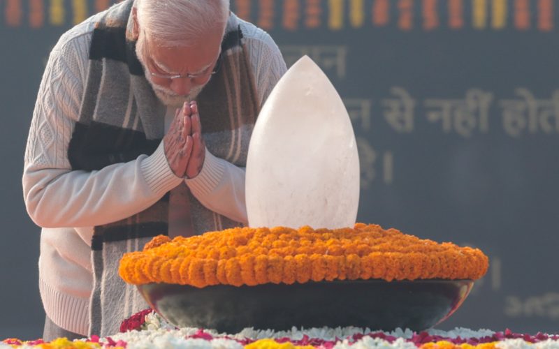 PM Narendra Modi at Samadhi of Atal Bihari Vajpayee