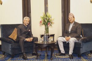 EAM S Jaishankar with Nepal FM NP Saud