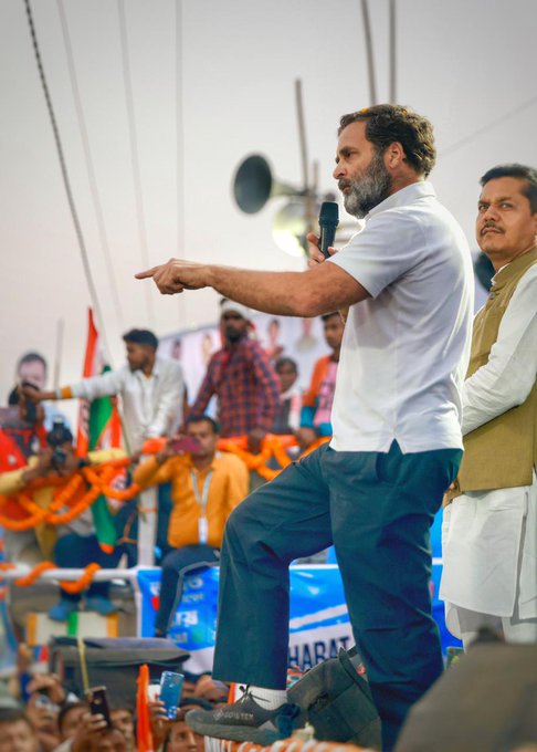 Former Congress president Rahul Gandhi in Assam