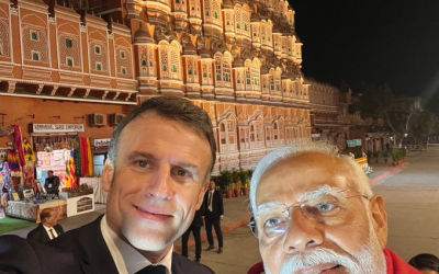 France President Emannual Macron and India's PM Narendra Modi