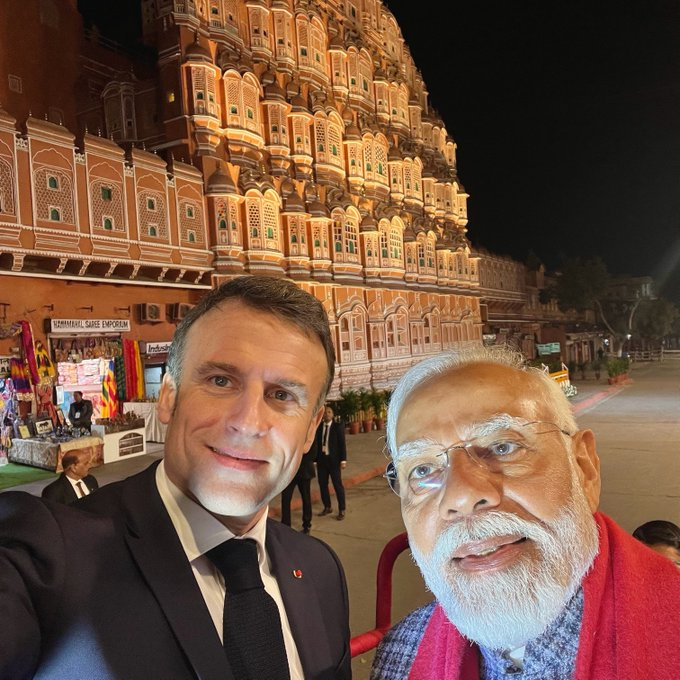 France President Emannual Macron and India's PM Narendra Modi