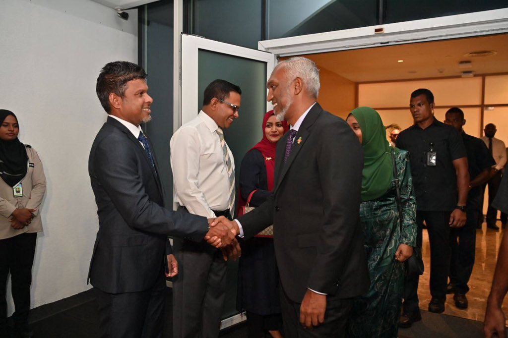 Maldivian President Mohammed Muizzu departs for Beijing