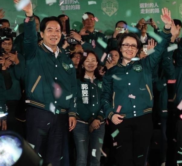 Taiwan Election verdict celebrations by DPP