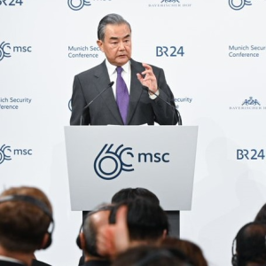 Chinese Foreign Minister Wang Yi at Munich Security Council
