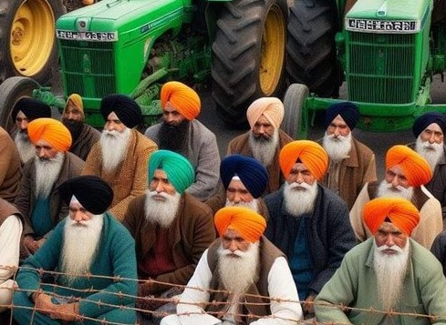 Farmers from Punjab Image credit X @_kulwinderr81