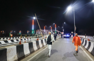 Narendra Modi in Varanasi; Image credit PMO