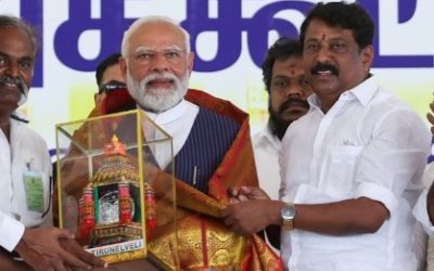 PM Narendra Modi in Tamil Nadu (Image credit X @narendramodi)