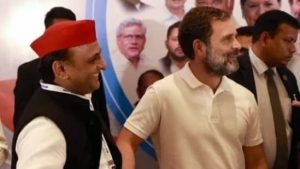 Rahul Gandhi & Akhilesh Yadav (Image credit X @ClassicMojito)