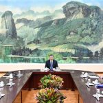 China's President Xi Jinping with US Secretary of State Antony Blinken in Beijing