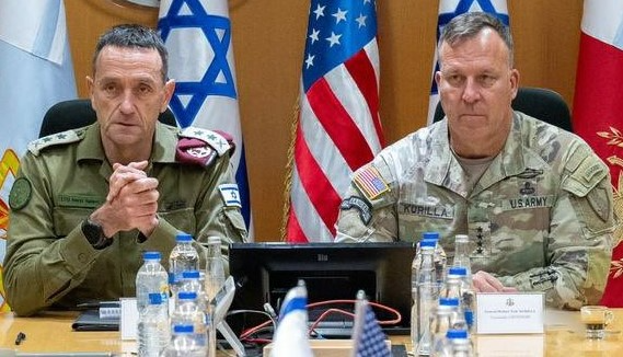 Israel & US military commanders held meeting (Image credit X @IDF)