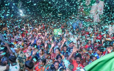 An election rally of Biju Janata Dal