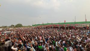 An election rally of CPI (ML) in Koderma in Jharkhand
