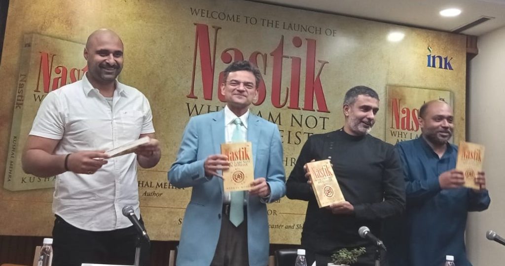 Kushal Mehra's Nastik Why I am Not an Atheist book launch at IIC in New Delhi