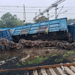 A Goods train derailed on Thursday in Shahdol