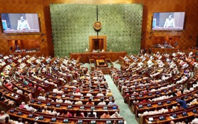 Lok Sabha chamber in new parliament