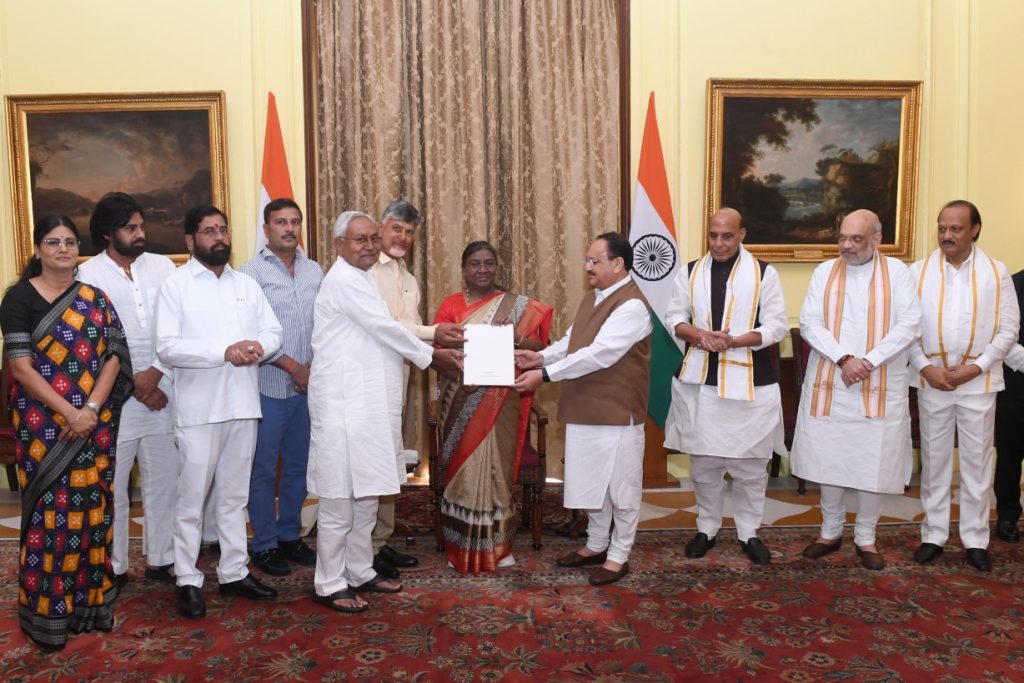 NDA delegation meets President Droupadi Murmu