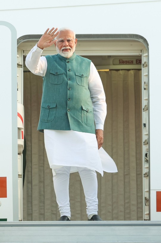 PM Narendra Modi emplanes for Italy