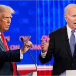 Donlad Trump spars with President Joe Biden in first Presidential debate hosted by CNN