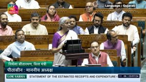 FM Nirmala Sitharaman unveils Budget in the Lok Sabha