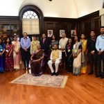Finance Minister Nirmala Sitharaman with the team of the CBDT ahead of the Budget
