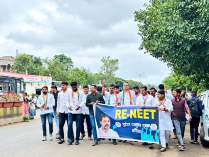 NEET protest of IYC