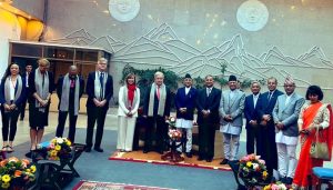 Nepal PM K P Sharma Oli with UN Secretary General Antonio Guteress