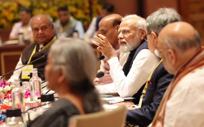 PM Narendra Modi at the 8th meeting of the Governing Council of the Niti Aayog