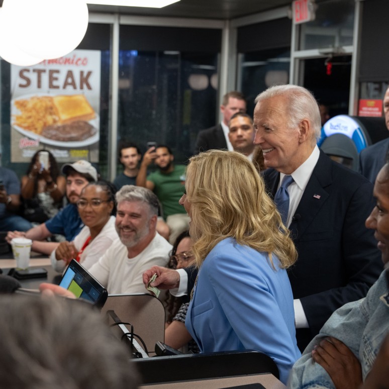 US President Joe Biden in a meeting for fund raising this week