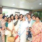 West Bengal CM Mamata Banerjee with MPs of TMC in New Delhi