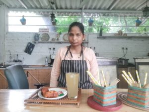 Tara Devi at Blind Bake Cafe in Hauz Khas in New Delhi