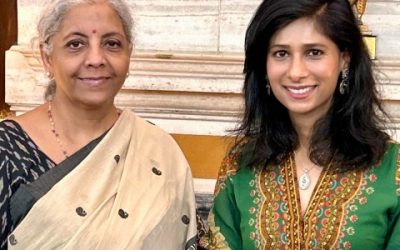 IMF Deputy MD Gita Gopinath with Finance Minister Nirmala Sitharaman