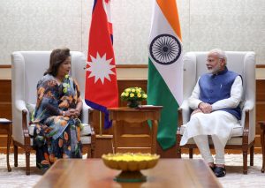 Nepal FM Arzu Rana called on PM Narendra Modi in New Delhi