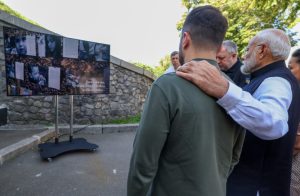 PM Narendra Modi in Ukraine at Children's memorial