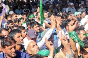 A public meeting of the People's Democratic Party in the kashmir valley