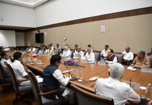 An all party meeting addressed by EAM S Jaishankar on Bangladesh issue