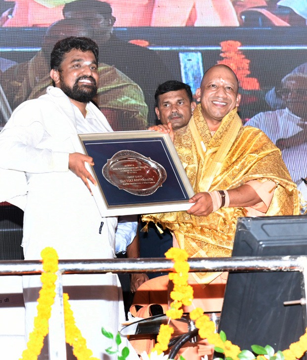 Uttar Pradesh CM Yogi Adityanath at a function in Lucknow